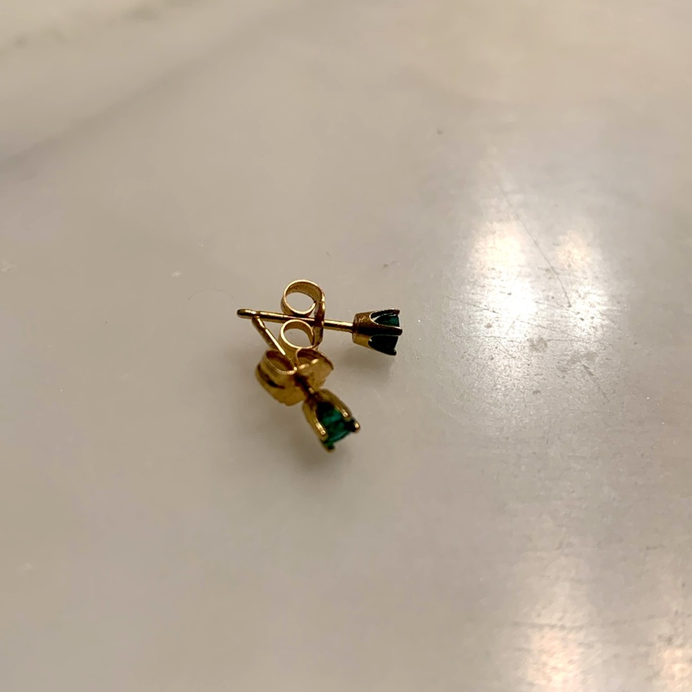 Green & Gold Earrings